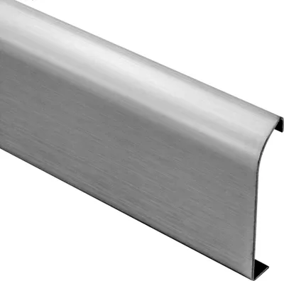 Produktbild von Sockelleiste Edelstahl Leiste V2A L250cm 40mm silber gebürstet Profil 2,5m