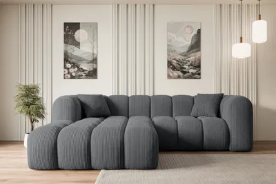 Produktbild von ALTDECOR Ecksofa in L-Form OLEA-L1 - 231x173x74 cm Duneklgrau - Corner Sofa Bett Eckcouch Couch Wohnlandschaft Cauchsofa