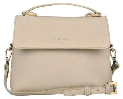 Zdjęcie produktu dla Beocca Fei skórzana torba na ramię, ze skóry garbowanej roślinnie, kompaktowa z ponadczasową elegancją, torba naramienna, ręcznie robiona, Beżowy