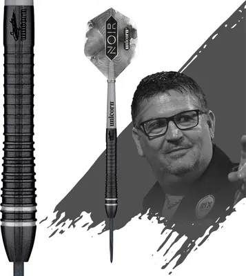 Produktbild von Unicorn Gary Anderson Noir Phase 6 - Deluxe Steel Darts - 21g -- 1 Satz
