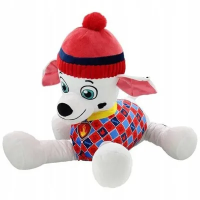 Produktbild von Paw Patrol Marshall Kuscheltier XL 50 cm mit Wollmütze – Offizielles Lizenzprodukt