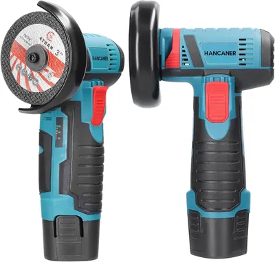 Obrázok produktu pre Mini uhlová brúska 12 V s 2 batériami a 6 brúsnymi kotúčmi