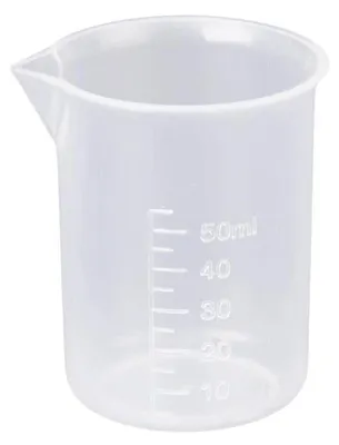 Immagine prodotto di Bicchiere graduato in plastica trasparente, con scala da 50 ml a 500 ml