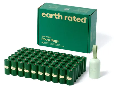Zdjęcie produktu dla Uchwyt na woreczki na psie odchody Earth Rated, szczelny, 1 dozownik i 900 woreczków