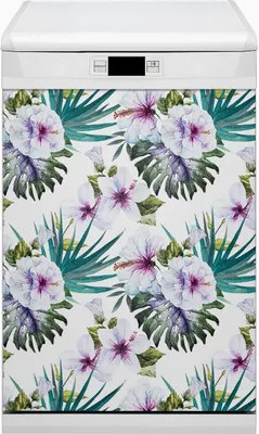 Produktbild von Küche Magnet für Spülmaschine  Abwaschbar 45x80 cm Geschirrspüle  - Tropische Natur