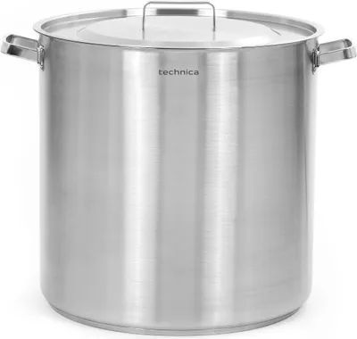 Produktbild von TECHNICA Hoher Topf 71,6L | 45 cm | Edelstahldeckel | Edelstahl Induktion Kochtopf