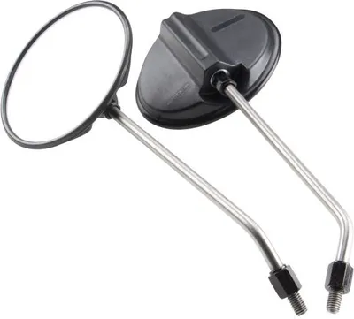 Immagine prodotto di Set di specchietti M8 tondi 120 mm nero/argento per Simson S50 S51 S53 S70 S83 SR50 SR80 KR51/2
