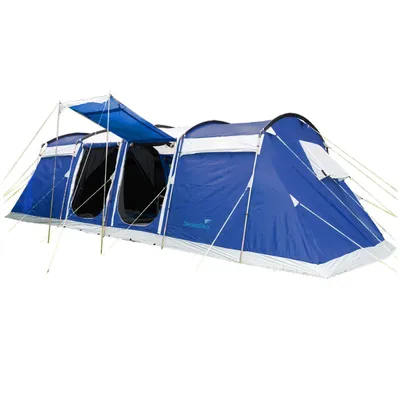 Produktbild von Skandika Tunnelzelt Montana 8 Personen | Camping Zelt mit/ohne eingenähten Zeltboden, mit/ohne Sleeper Technologie, 3-4 Schlafkabinen