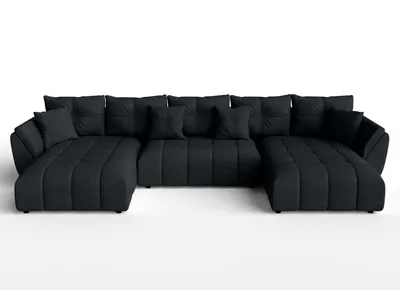 AX LIVING Sofa mit Federkern und T30-Schaum, langlebige Polsterung mit Soft-Touch Stoff in Beige