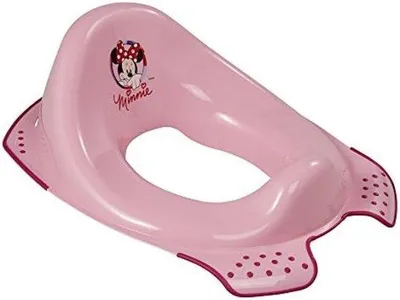 Image de Siège de toilettes réduit pour enfants, de 1,5 à 4 ans environ, antidérapant, rose