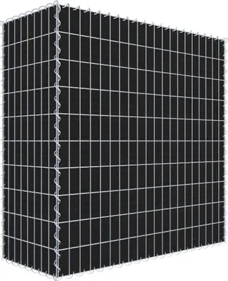 Produktbild von Begrünte Gabione mit Vlies 100 cm x 100 cm x 40 cm (L x H x T), Maschenweite 5 cm x 10 cm, Spirale