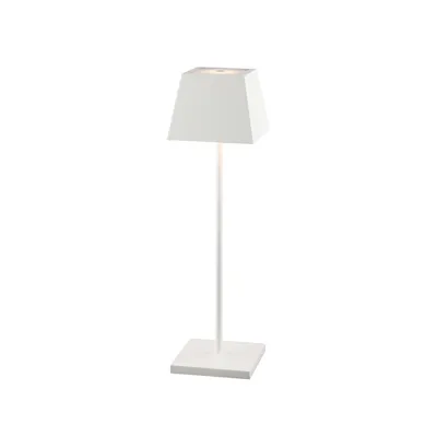 Obrázok produktu pre Vonkajšia dekoratívna záhradná lampa LED Nowodvorski MAHE biela, hliník 8397