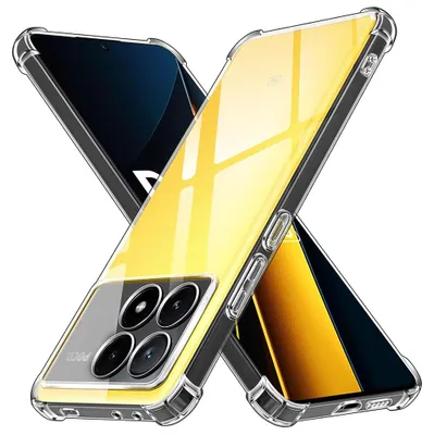 Obrázok produktu pre Techsuit Shockproof Clear Silicone puzdro pre Xiaomi Poco X6 Pro – priehľadné