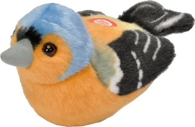 Image de Oiseau en peluche Pinson avec son - 15 cm
