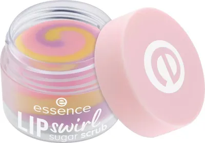 Obrázok produktu pre Essence LIP swirl sugar scrub, Čistenie pier, Bezfarebný, Ženy, Zmäkčovadlo, Nádoba, Glutén, Paraben