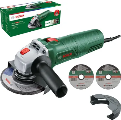 Produktbild von Bosch UniversalGrind 7-125: Kompakter Winkelschleifer (750 W; 2x gerade Trennscheiben)