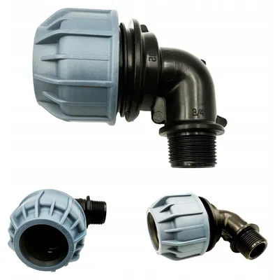 Image de Elysee Irrigation Coude PE ø 32mm x 3/4" Filetage Mâle