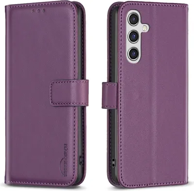 Produktbild von Samsung Galaxy S25 FE Hülle - BINFEN Klapphülle - Violett