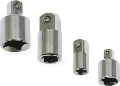 Produktbild von Jumadas 4-teiliger Steckschlüssel-Adapter: 1/2 Zoll + 3/8 Zoll + 1/4 Zoll Reduzierstück.