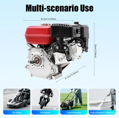Imagen del producto de Motor de gasolina de 7,5 CV - 212 cc, 4 tiempos - Potencia de 4000 W
