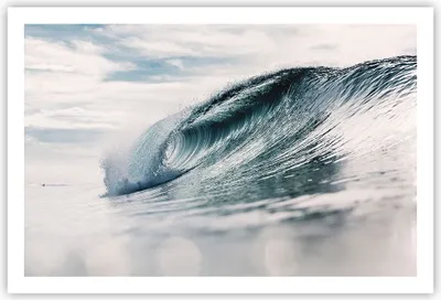 Produktbild von Poster - Poster ohne Rahmen - Welle Meer Ozean - 91,5x61 cm - Wand Bild - Wanddeko - Wandbilder - Kunstposter - Wandposter - Bilder - Kunstdruck - Wanddekoration - Wandbild - P2XAA91x61-4516