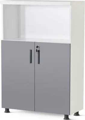 Produktbild von Weiß-Graue Arbeitszimmer Kommode Designer Aktenschrank Luxus Edle Möbel