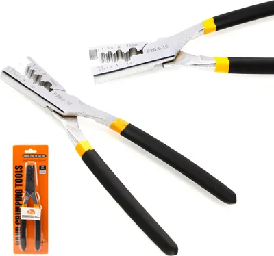 Immagine prodotto di Rosfix Pinza Crimpatrice per Capicorda Isolati e Non Isolati da 0,5 a 16 mm