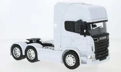 Produktbild von Welly WEL32670L-White - 1/32 / Scania R730 V8 (6x4), weiss - Neu