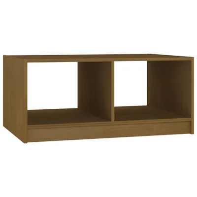 Produktbild von "2026 Aktion"Satztische/Couchtisch elegantes Design - Wohnzimmertisch - Honigbraun 75x50x33,5cm Massivholz Kiefer - Couchtische NeuMöbel356218