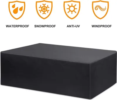 Produktbild von Gartenmöbel Abdeckung Wasserdichtes Gartentisch Schutzhülle für Gartenmöbel Sitzgruppe Atmungsaktives ,350*260*90CM