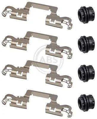Produktbild von A.B.S. 0129Q Zubehörsatz Scheibenbremsbelag Hinten für AUDI A6 Avant (4A5, C8) A5 Sportback (F5A) A6 Limousine (4A2, C8) A5 Coupe (F53) A5 Cabrio