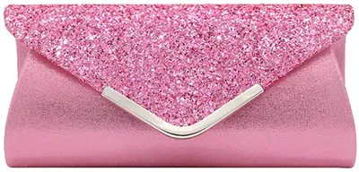 Produktbild von Alifyt Damen Clutch Tasche Elegant Pailletten Abend Clutch Geldbörse Kette Schul