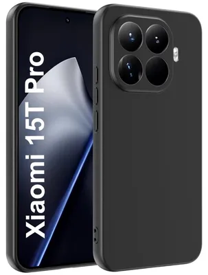 Obrázok produktu pre Silikónové puzdro pre Xiaomi 15T Pro Ochranné puzdro Matné čierne zadné kryty Mobilné telefóny