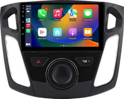 Obrázek produktu pro Android autorádio 9 palců 64 GB pro Ford Focus 3 2011–2019 CarPlay Android Auto Navi Bluetooth DAB+