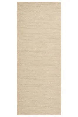 Produktbild von SAVANA Wollteppich / Teppichläufer 300 × 80 cm – Beige/Cream – 80 % Schurwolle & 20 % Wolle – hochwertige, dichte Fasern – weich und zeitlos, KI-generiertes Bild