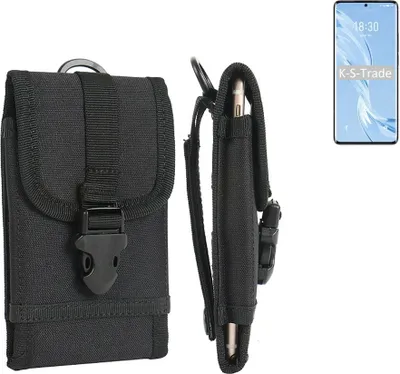 Produktbild von K-S-Trade Holster Handy Hülle kompatibel mit Meizu 18 Pro Holster Handytasche Gürtel Tasche Schutz Hülle Robust Outdoor schwarz