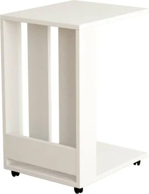 Immagine prodotto di Muifa - Tavolino da Salotto, 37x45x60h cm Bianco, Portariviste
