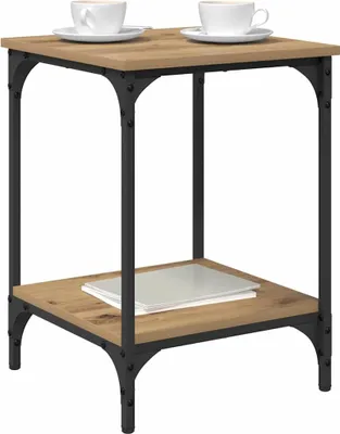 Produktbild von "Winter Sale" Couchtisch Artisan-Eiche 40 x 40 x 55cm Holzwerkstoff - Nachttische & -schränke clorisNeu825427 - Nachttische & -schränke