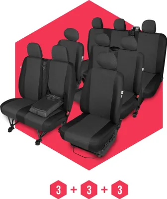 Immagine prodotto di Coprisedili per Mercedes Vito II (03-14) 9 posti SET coprisedili auto Coprisedili