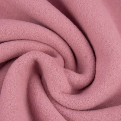 Produktbild von Fleecestoff Meterware Baumwollfleece aus Baumwolle altrosa 1,45m