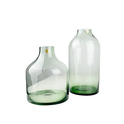 Produktbild von Vasen-Set Modest 2-tlg. grün transparent