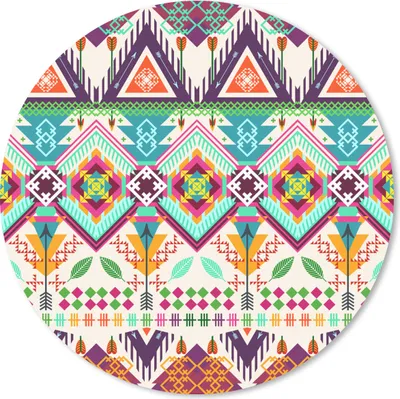 Produktbild von MuchoWow® Mauspad Mousepad Azteken - Südamerika - Muster 20x20 cm - Mousepads - Maus Mat - Pad - Mausunterlage - Schreibtischmatte