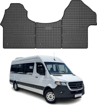 Produktbild von OMAC Gummi Fußmatten für Mercedes Sprinter W907 2018-2025 Automatten Schwarz 3x