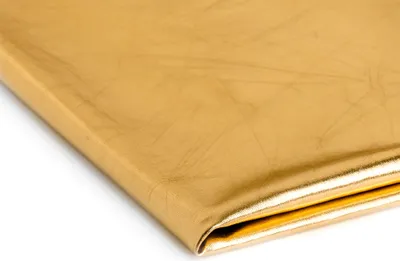 Produktbild von Lame-Stoff, Folienstoff, Stoff mit metallischem Glanz, Golden Glanz 50x150 cm