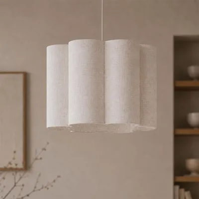 Produktbild von Milton & Oldbrook Hängelampe Ø 40 cm Chania Beige Leinen
