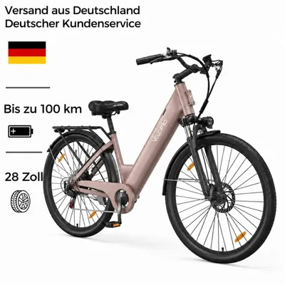 Produktbild von VELOPRO C1 Pedelec 28 Zoll, 36V 13Ah Akku bis 50km Reichweite, Shimano 7-Gang, 250W
