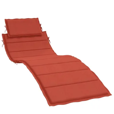 Immagine prodotto di Cuscino lettino melange rosso 186x58x3 cm in tessuto