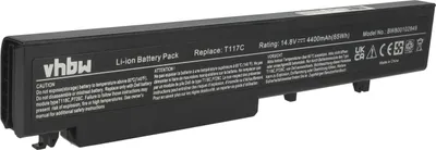 Produktbild von vhbw Akku Ersatz für Dell P722C, P721C, 451-10612, 451-10611, T117C, P726C, 312-0894, 312-0741, 312-0740 für Notebook (4400 mAh, 14,8 V, Li-Ion)