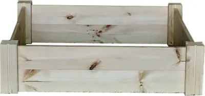 Produktbild von Garten Hochbeet Holz Pflanzbeet Frühbeet Blumenkasten Kräuterbeet Holzrahmen 117 x 117 x 32 cm (BxLxH)