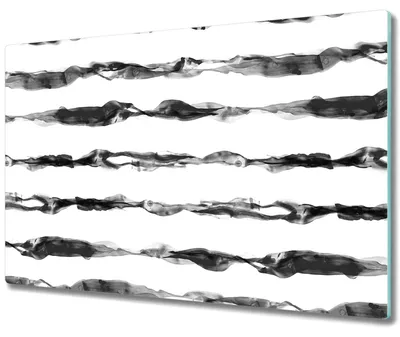 Produktbild von Glas Schneidebrett Herdabdeckplatten Schneideplatten - 80x52 cm - Tintenstreifen